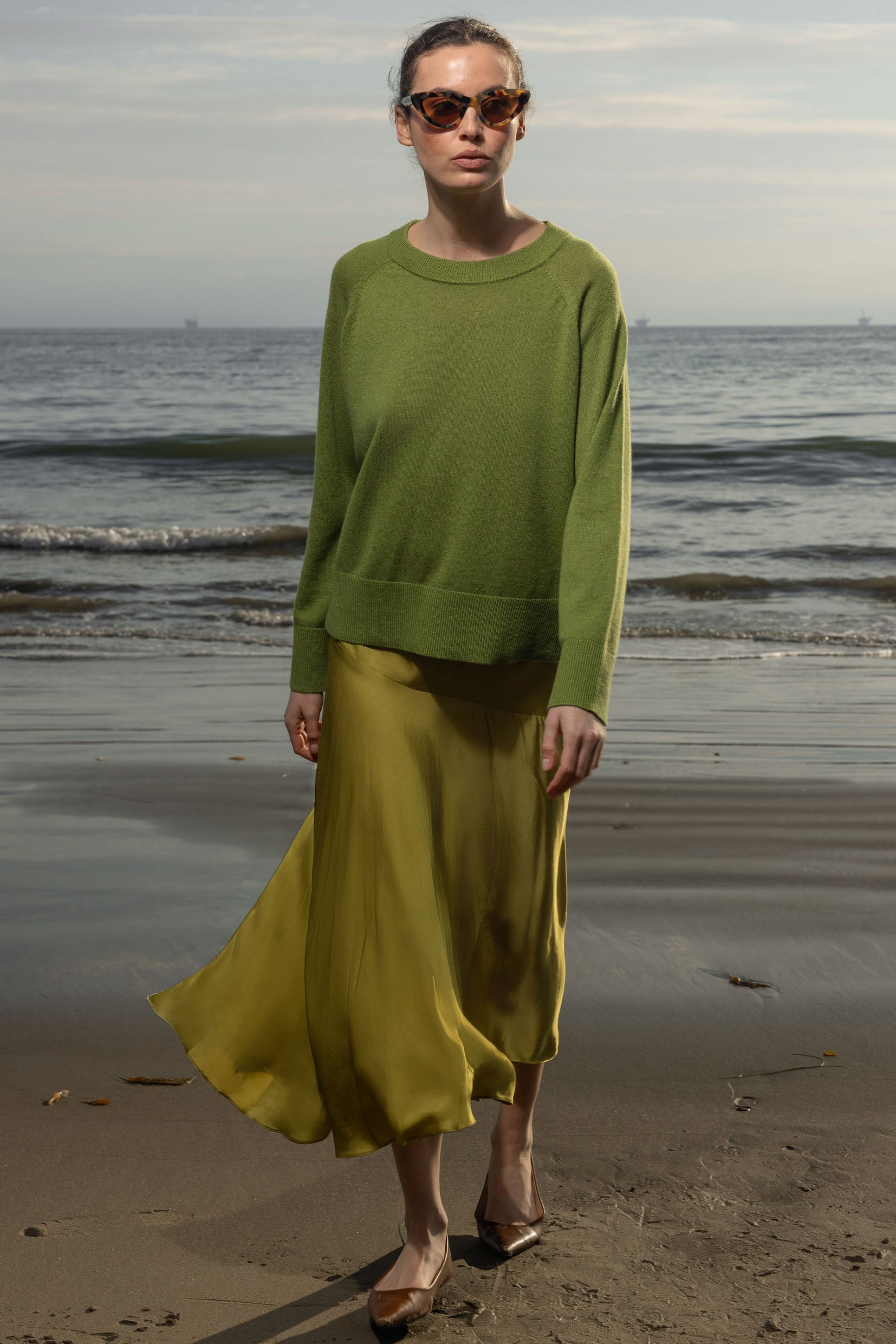 Daily Sweater - Pea - Heidi Merrick