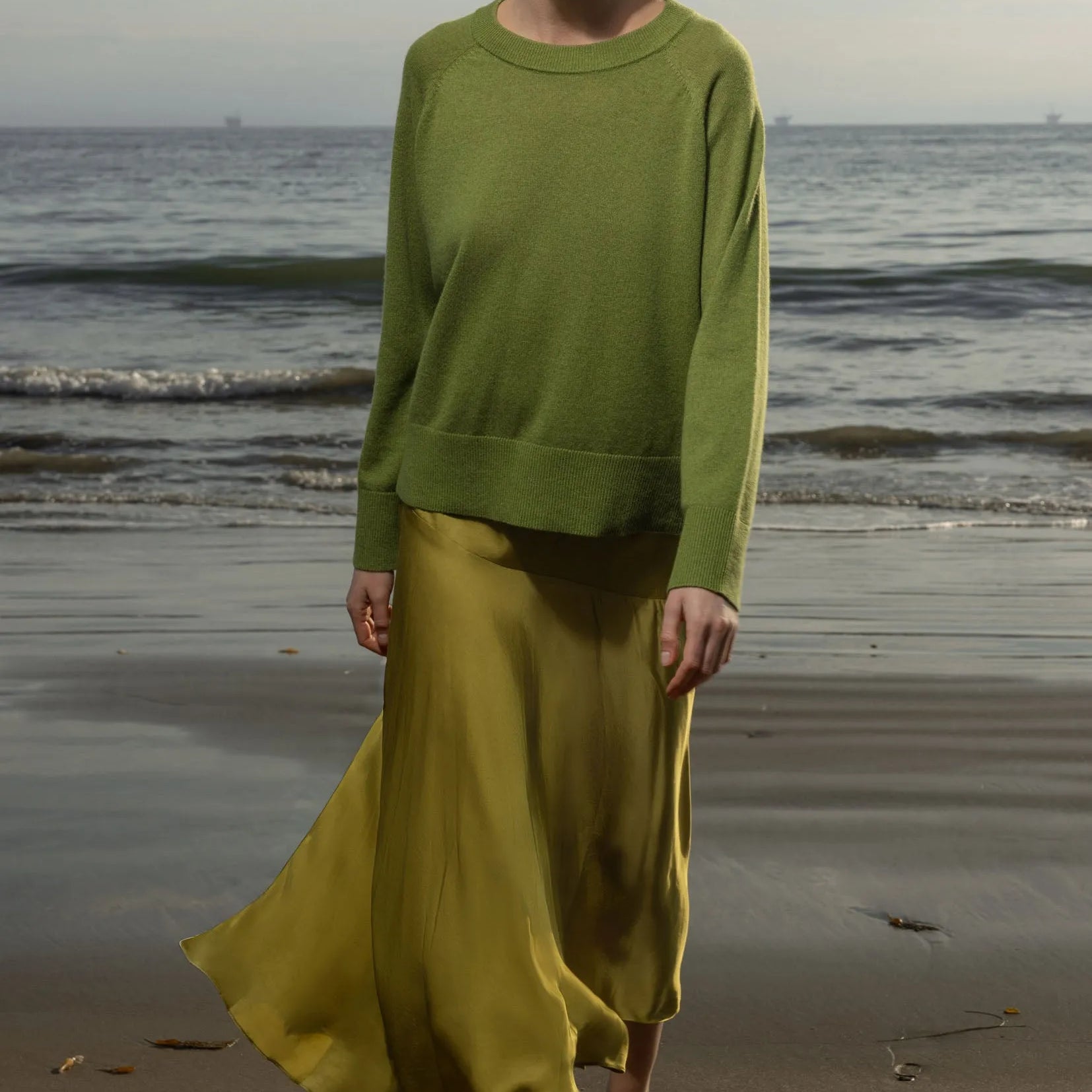 Daily Sweater - Pea - Heidi Merrick