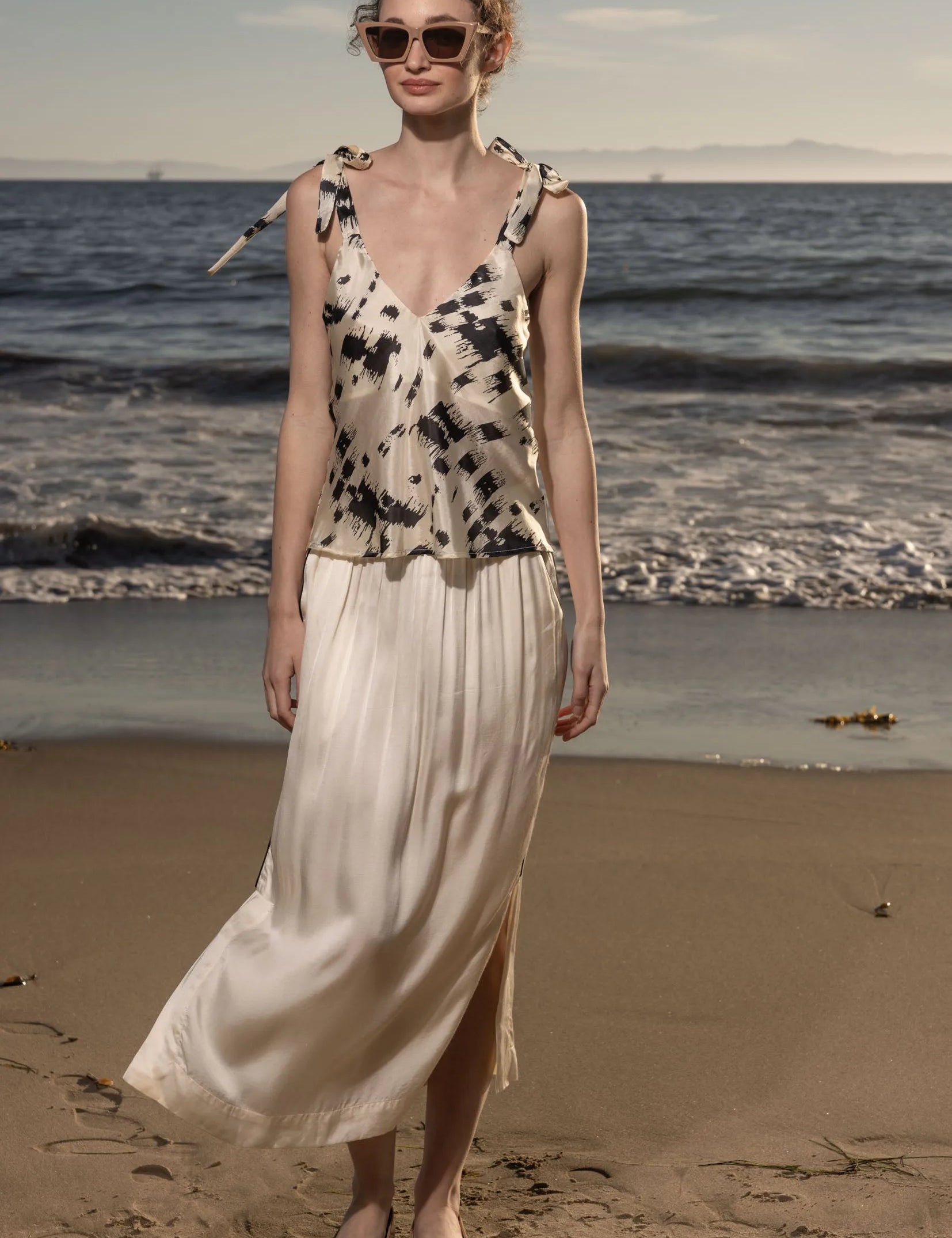 Caraco Top - Winter Silk - Heidi Merrick