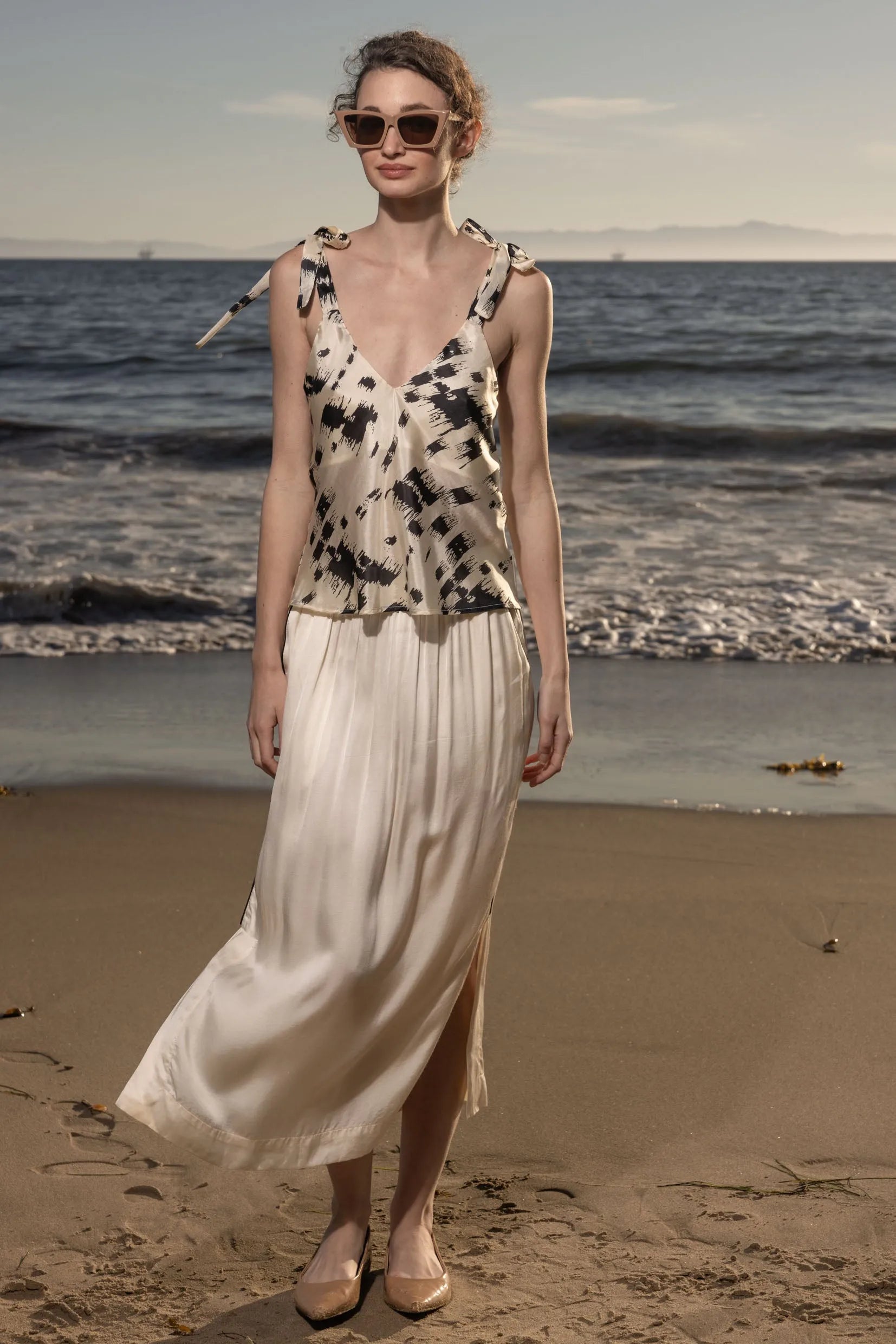 Caraco Top - Winter Silk - Heidi Merrick