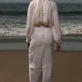 Verse Top - Ivory Tissue Linen - Heidi Merrick