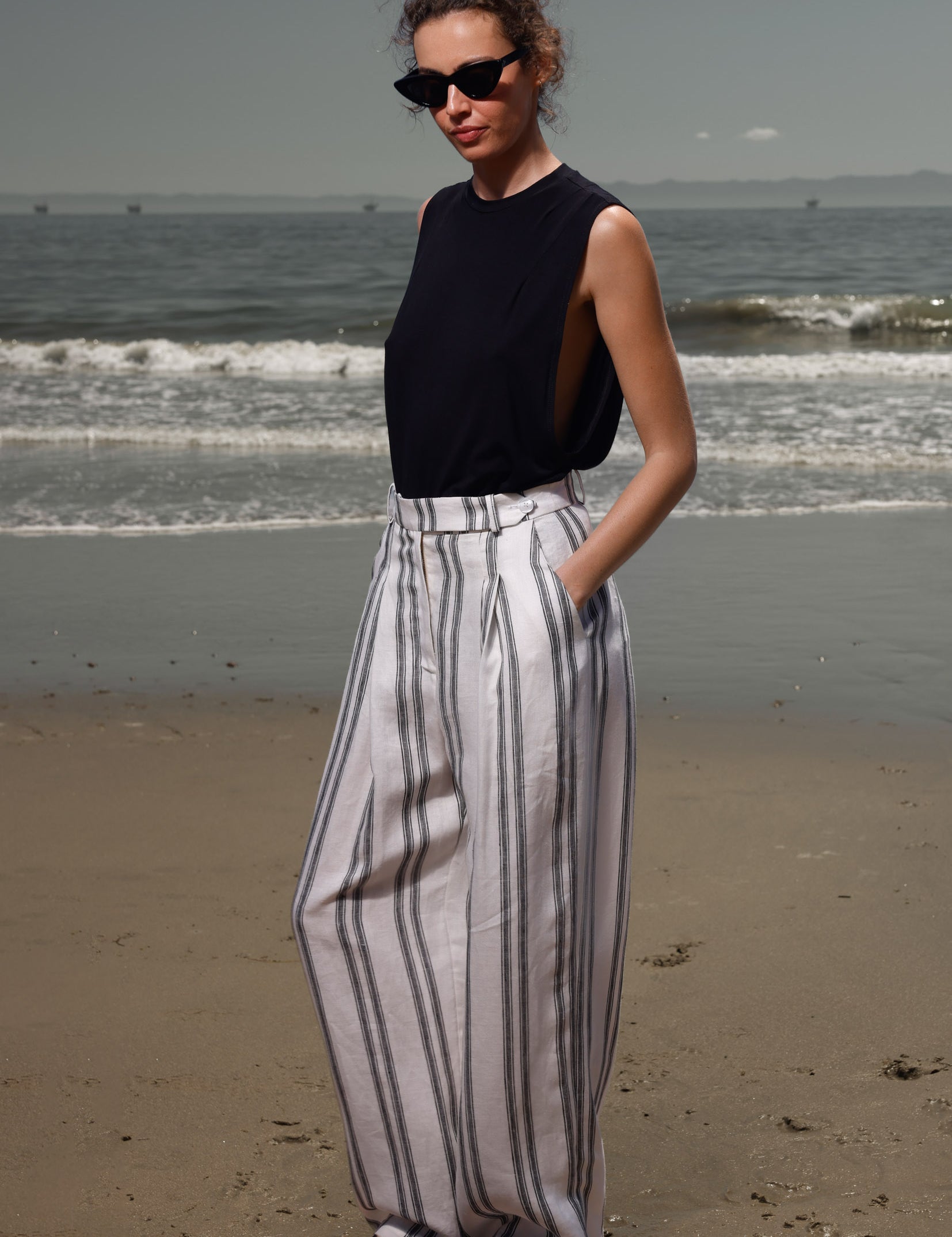 Chaplin Pant - Moroccan Stripe - Heidi Merrick