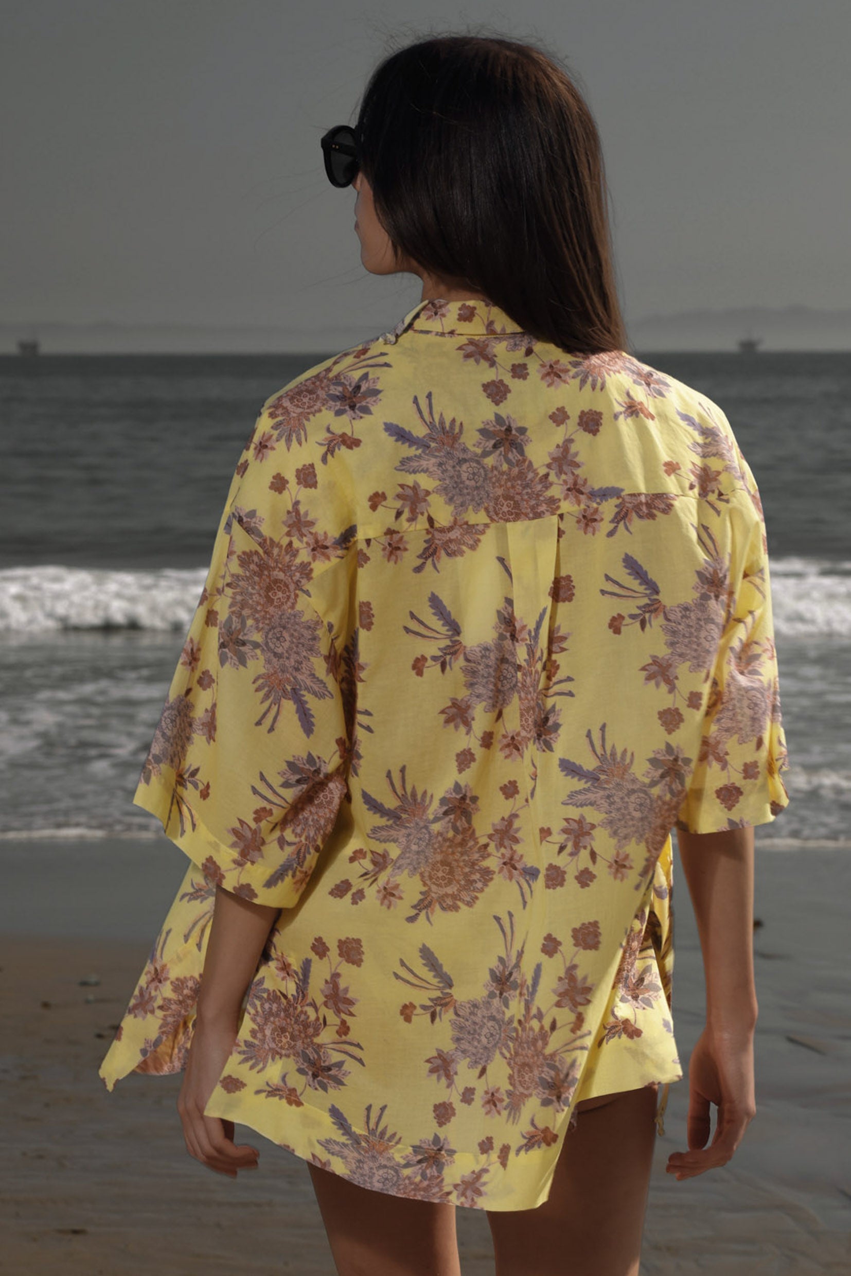 Aloha Shirt - Yellow Batik - Heidi Merrick