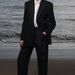 Baptise Pant - Black Linen - Heidi Merrick