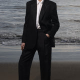 Baptise Pant - Black Linen - Heidi Merrick