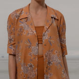 Bali Shirt - Orange Batik - Heidi Merrick