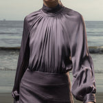 Letter Blouse - Lavender - Heidi Merrick