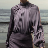 Letter Blouse - Lavender - Heidi Merrick