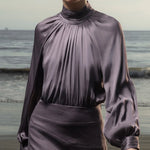 Letter Blouse - Lavender - Heidi Merrick