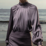 Letter Blouse - Lavender - Heidi Merrick