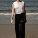 Chaplin Pant - Black Linen - Heidi Merrick