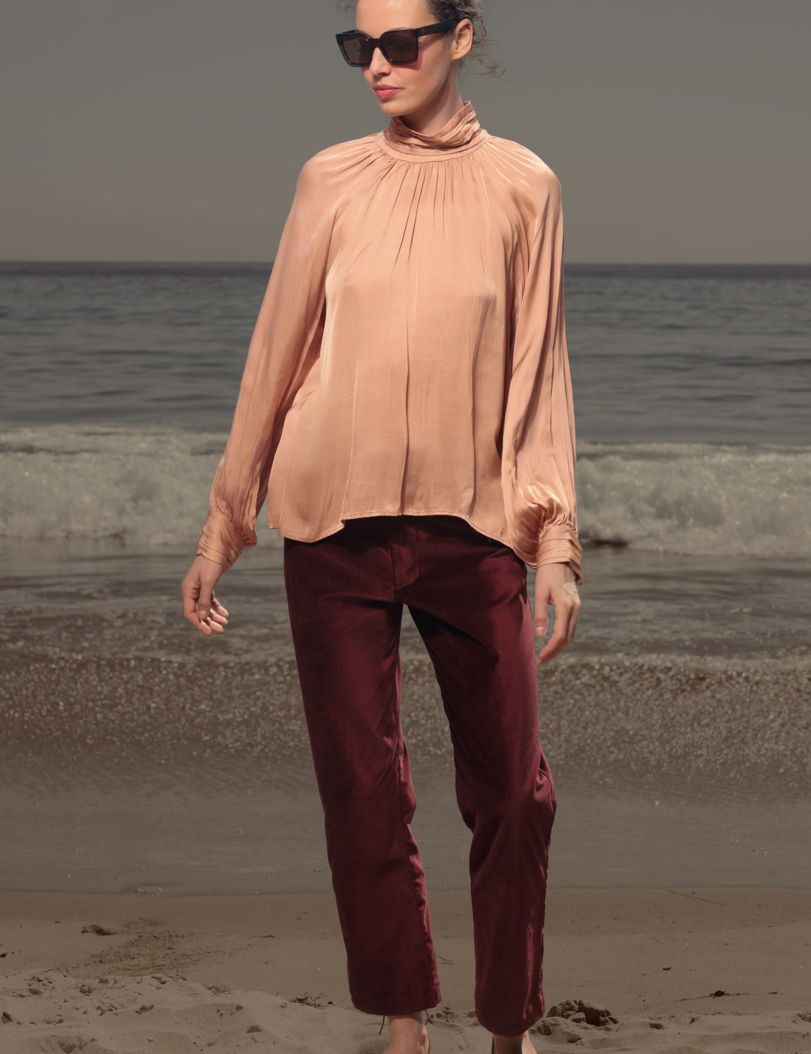 Bruno Pant - Burgundy Velvet