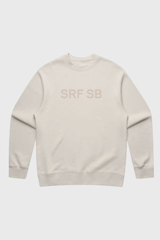 SRF SB Unisex Crewneck - Cream on Cream