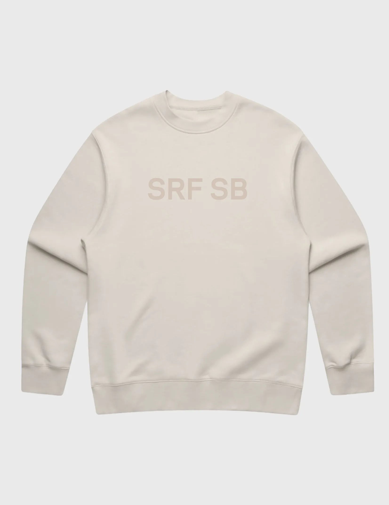 SRF SB Unisex Crewneck - Cream on Cream - Heidi Merrick