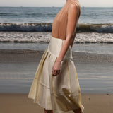 Contessa Skirt - Glass Green Linen