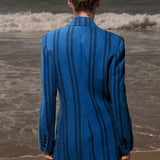 Mars Blazer - Blue Moroccan Stripe