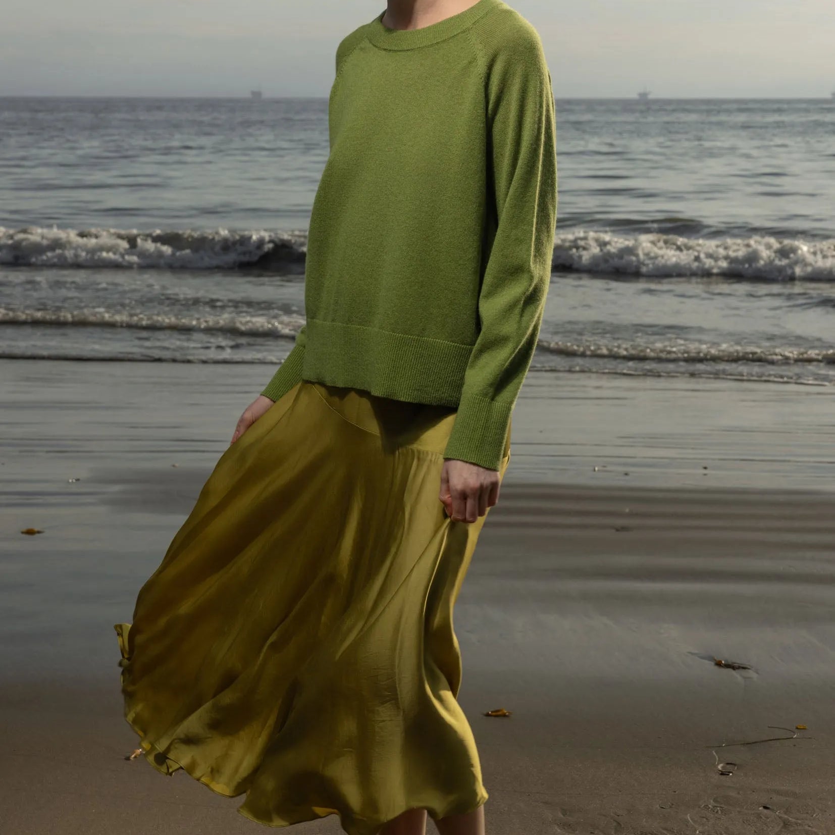 Kite Skirt - Chartreuse - Heidi Merrick