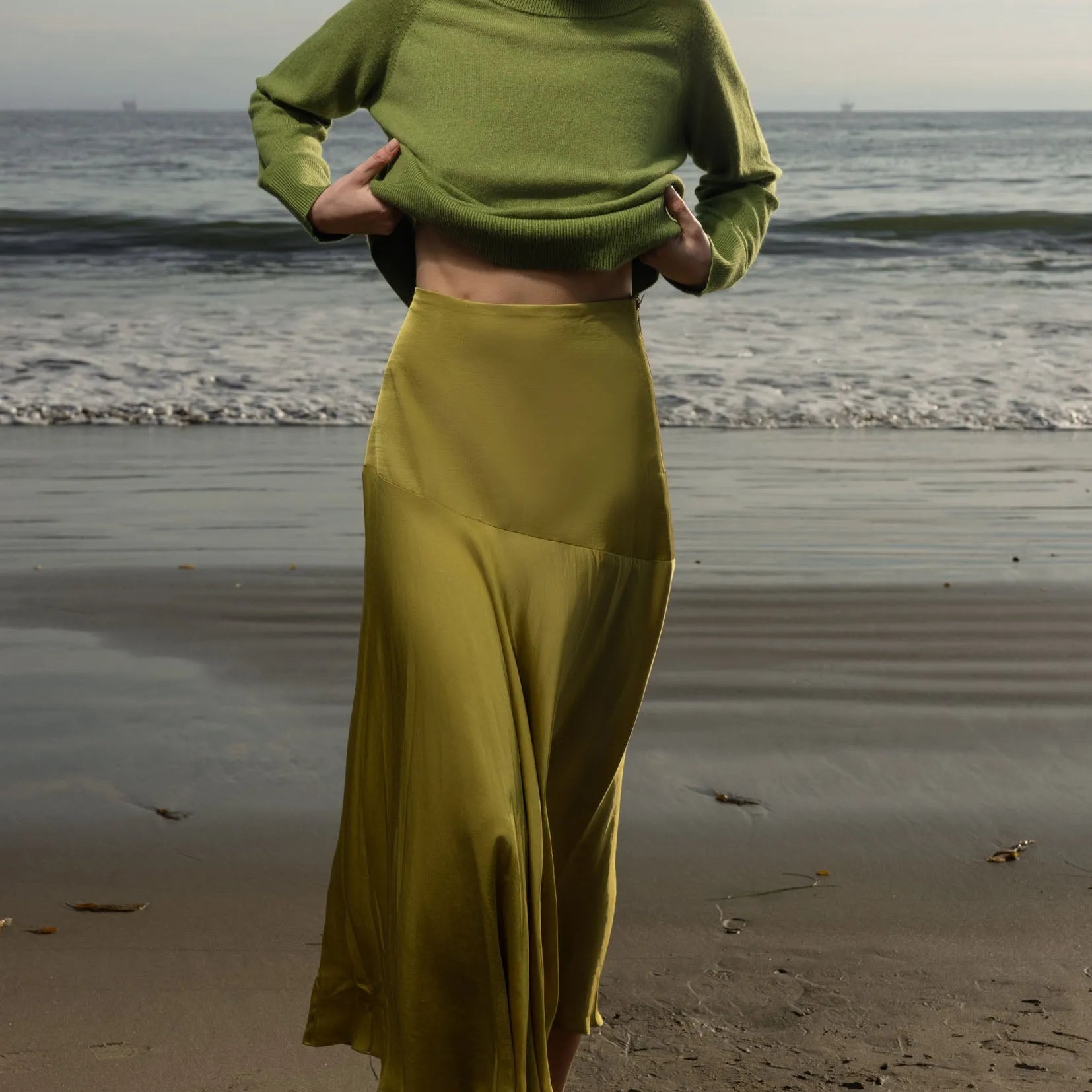 Kite Skirt - Chartreuse - Heidi Merrick