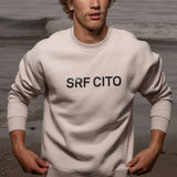 SRF CITO Unisex Crewneck - Black on Cream - Heidi Merrick