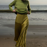 Kite Skirt - Chartreuse - Heidi Merrick