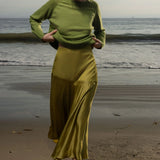 Kite Skirt - Chartreuse - Heidi Merrick