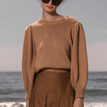 DUCHESS SWEATER - SAND - Heidi Merrick