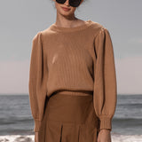 DUCHESS SWEATER - SAND - Heidi Merrick