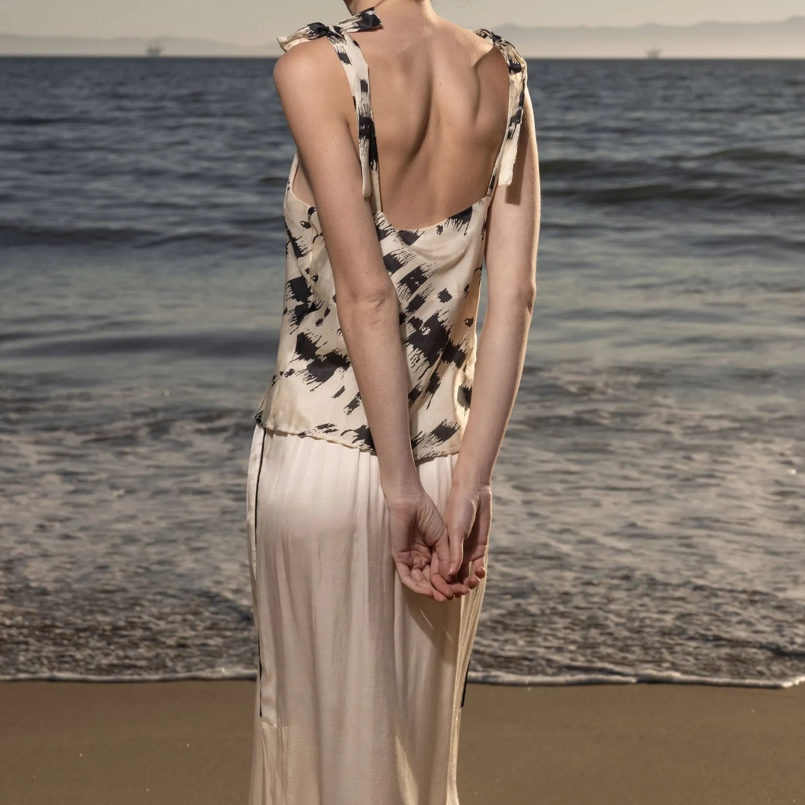 Caraco Top - Winter Silk - Heidi Merrick