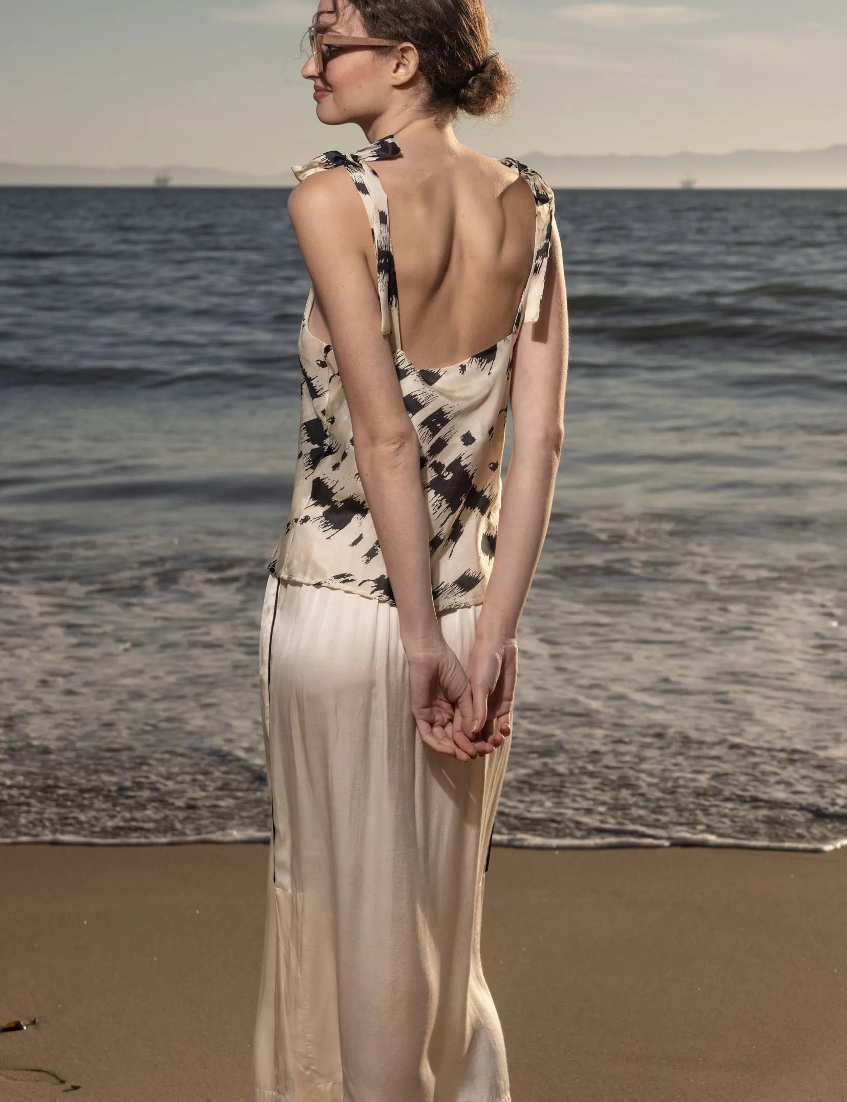 Caraco Top - Winter Silk - Heidi Merrick