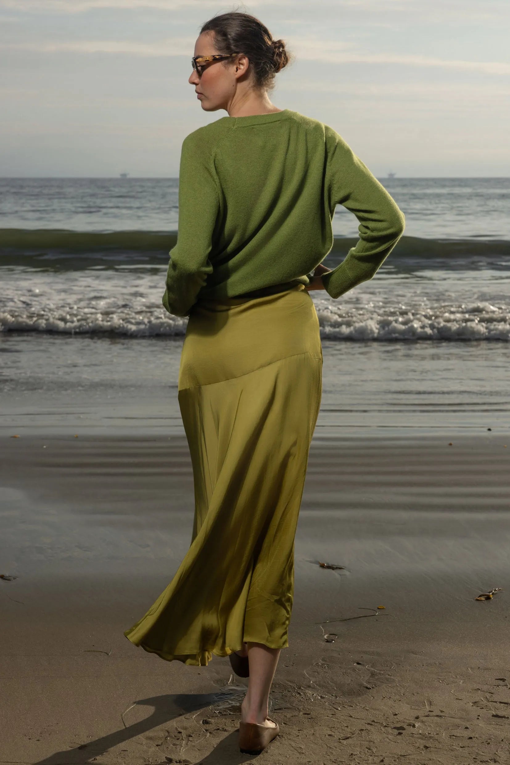 Daily Sweater - Pea - Heidi Merrick