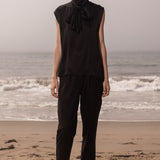margo top and kaolin trouser black