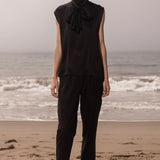 margo top and kaolin trouser black