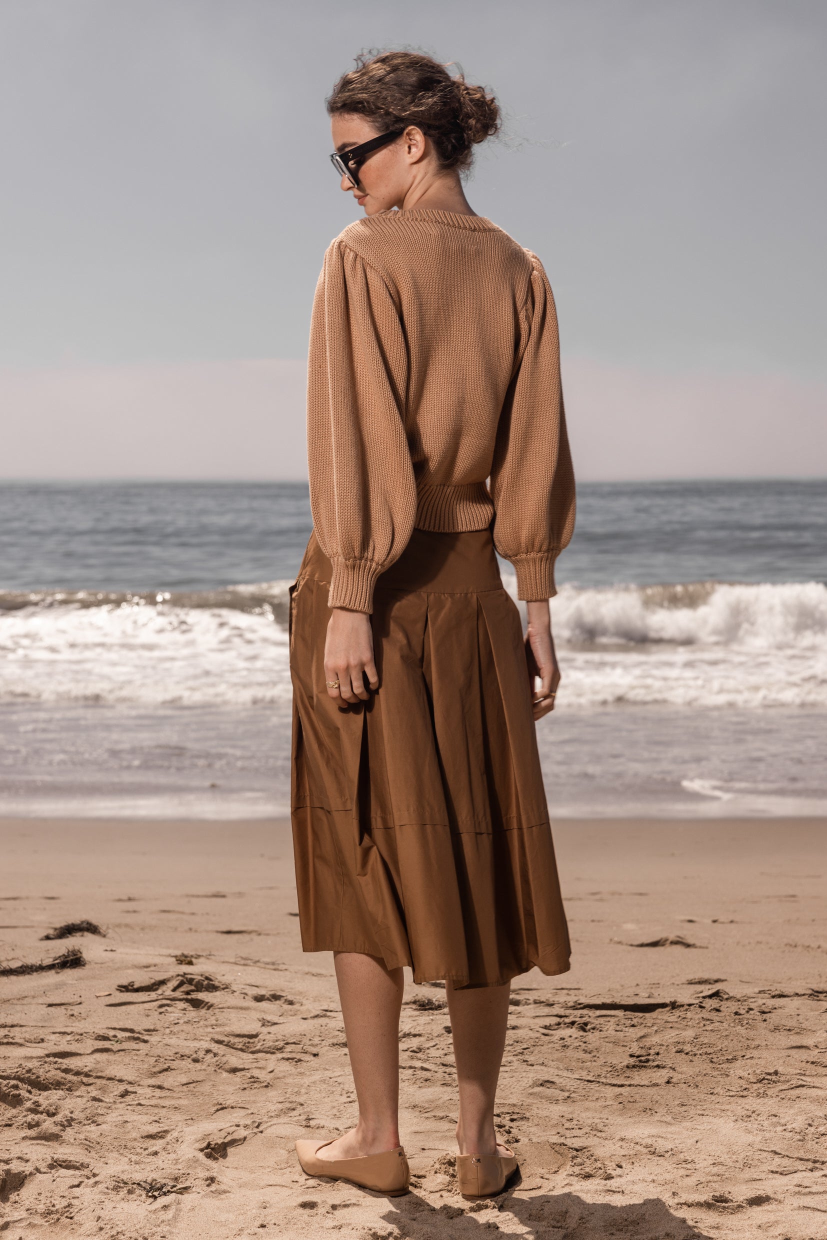 DUCHESS SWEATER - SAND - Heidi Merrick