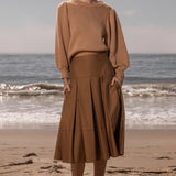 DUCHESS SWEATER - SAND - Heidi Merrick