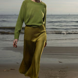 Kite Skirt - Chartreuse - Heidi Merrick