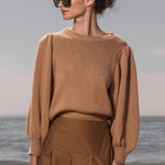DUCHESS SWEATER - SAND - Heidi Merrick
