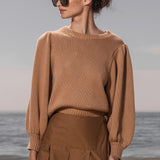 DUCHESS SWEATER - SAND - Heidi Merrick