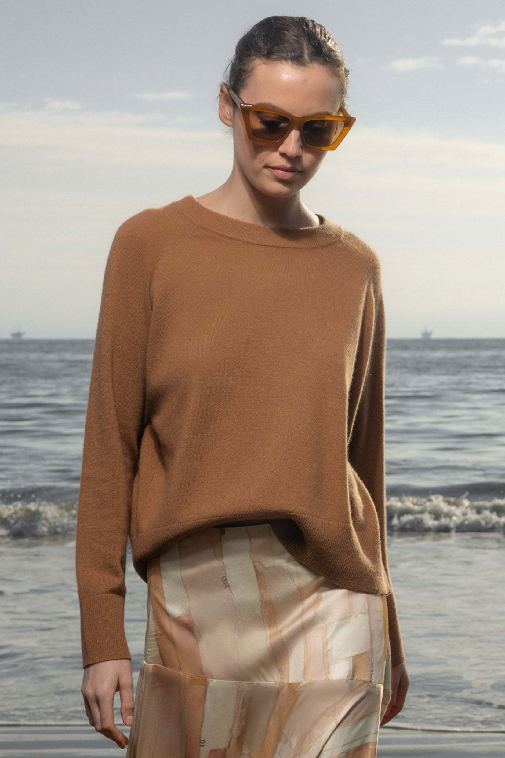 Daily Sweater - Chestnut - Heidi Merrick