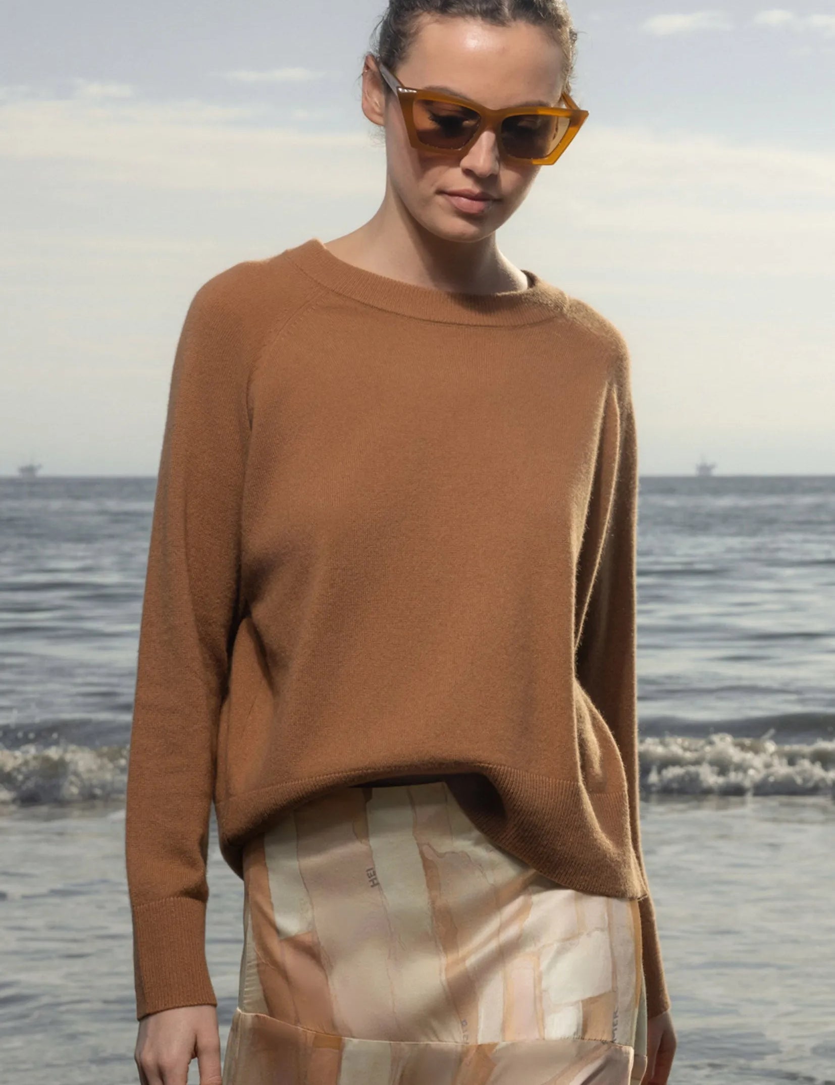 Daily Sweater - Chestnut - Heidi Merrick