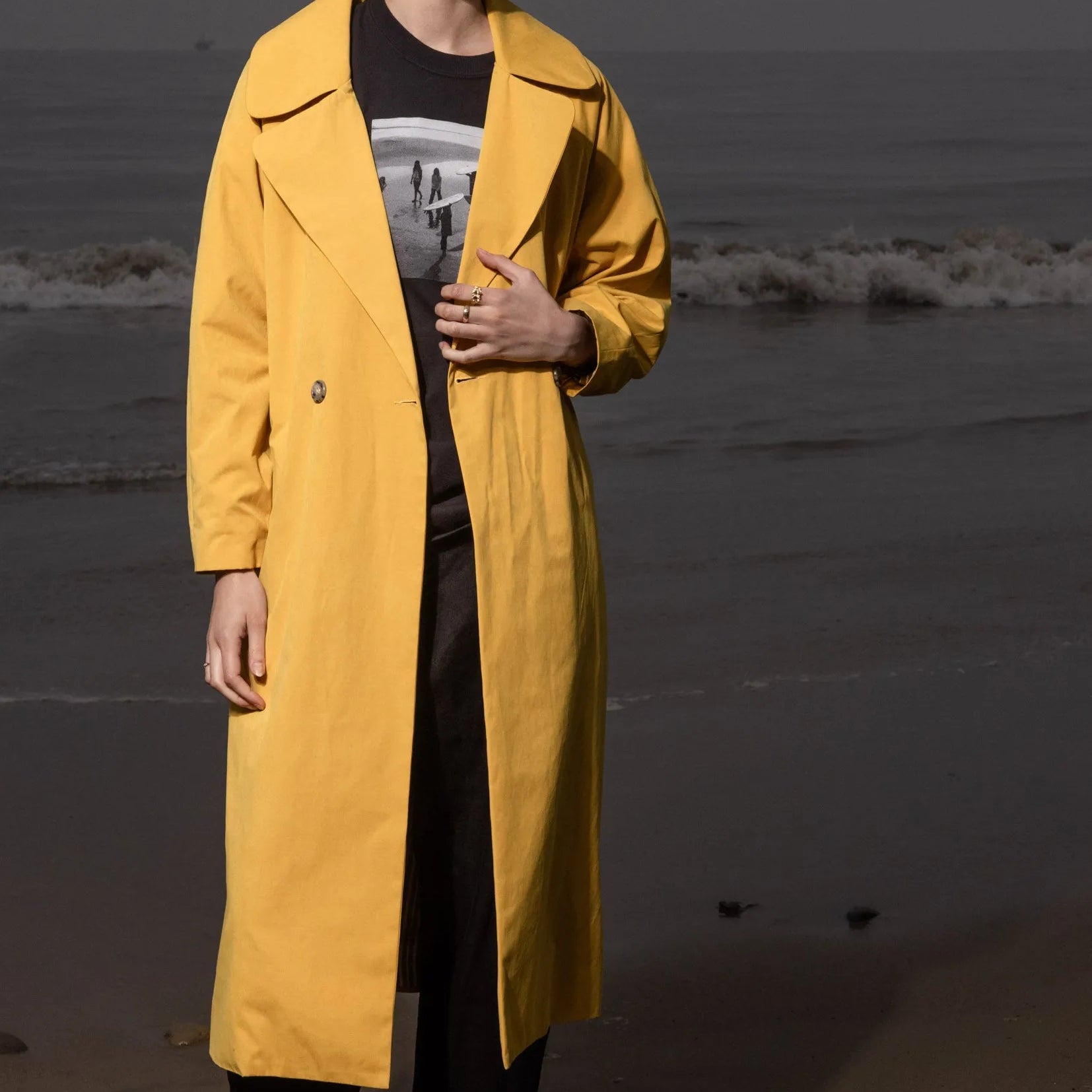 Marais Coat - Jaune Trench - Heidi Merrick