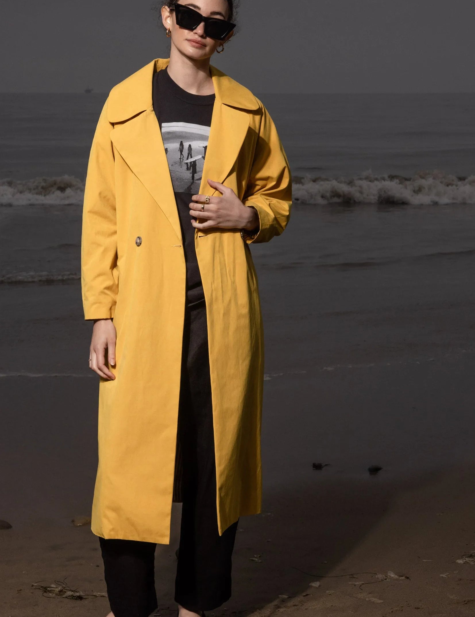 Marais Coat - Jaune Trench - Heidi Merrick
