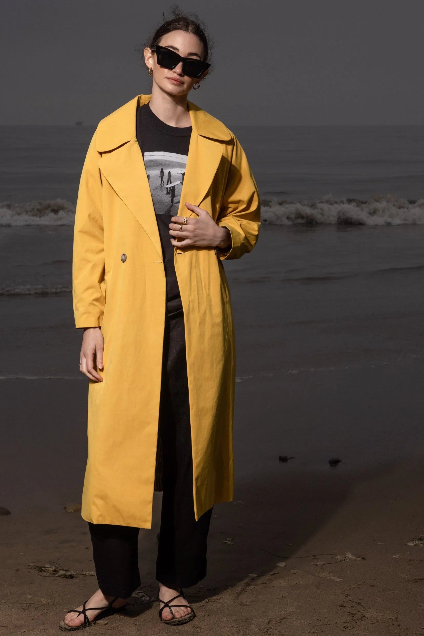 Marais Coat - Jaune Trench - Heidi Merrick