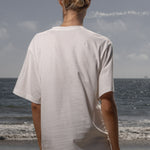 SRF LA Classic Tee - Antique Cream on White - Heidi Merrick