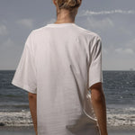 SRF LA Classic Tee - Antique Cream on White - Heidi Merrick