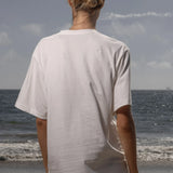 SRF LA Classic Tee - Antique Cream on White - Heidi Merrick