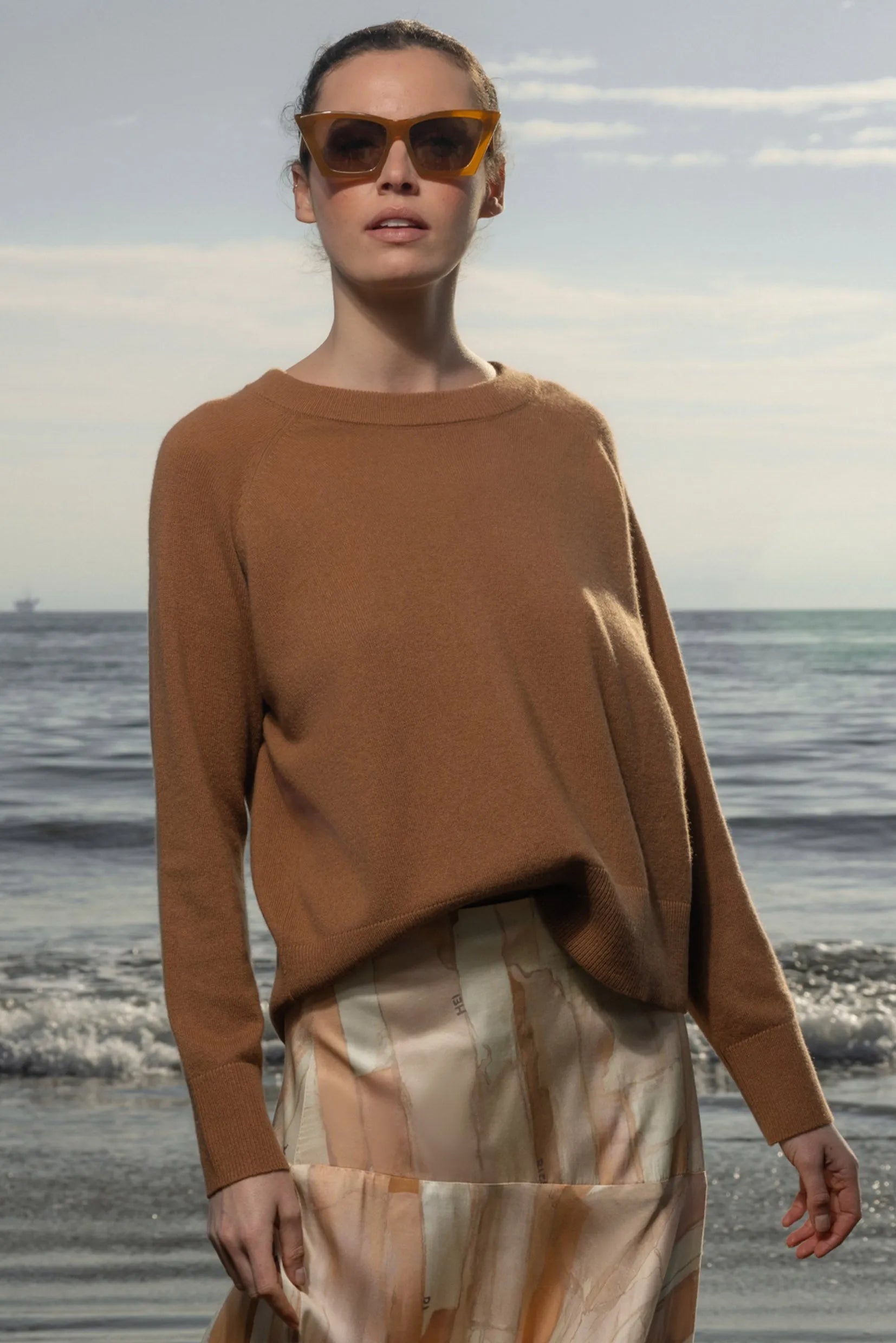 Daily Sweater - Chestnut - Heidi Merrick