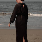 Verse Top - Noir Tissue Linen - Heidi Merrick