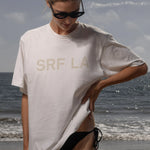 SRF LA Classic Tee - Antique Cream on White - Heidi Merrick