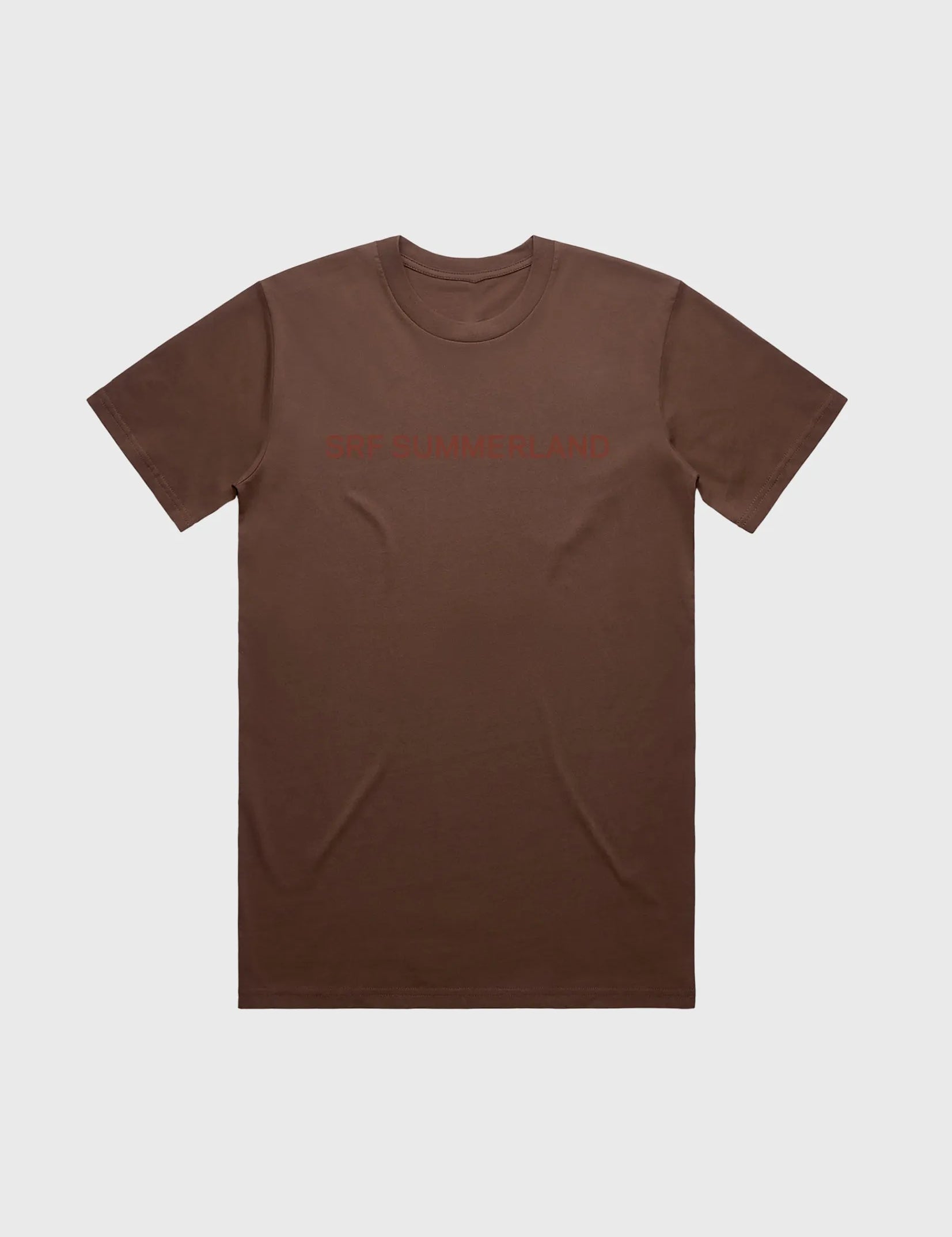 SRF SUMMERLAND Unisex Tee - Chocolate - Heidi Merrick