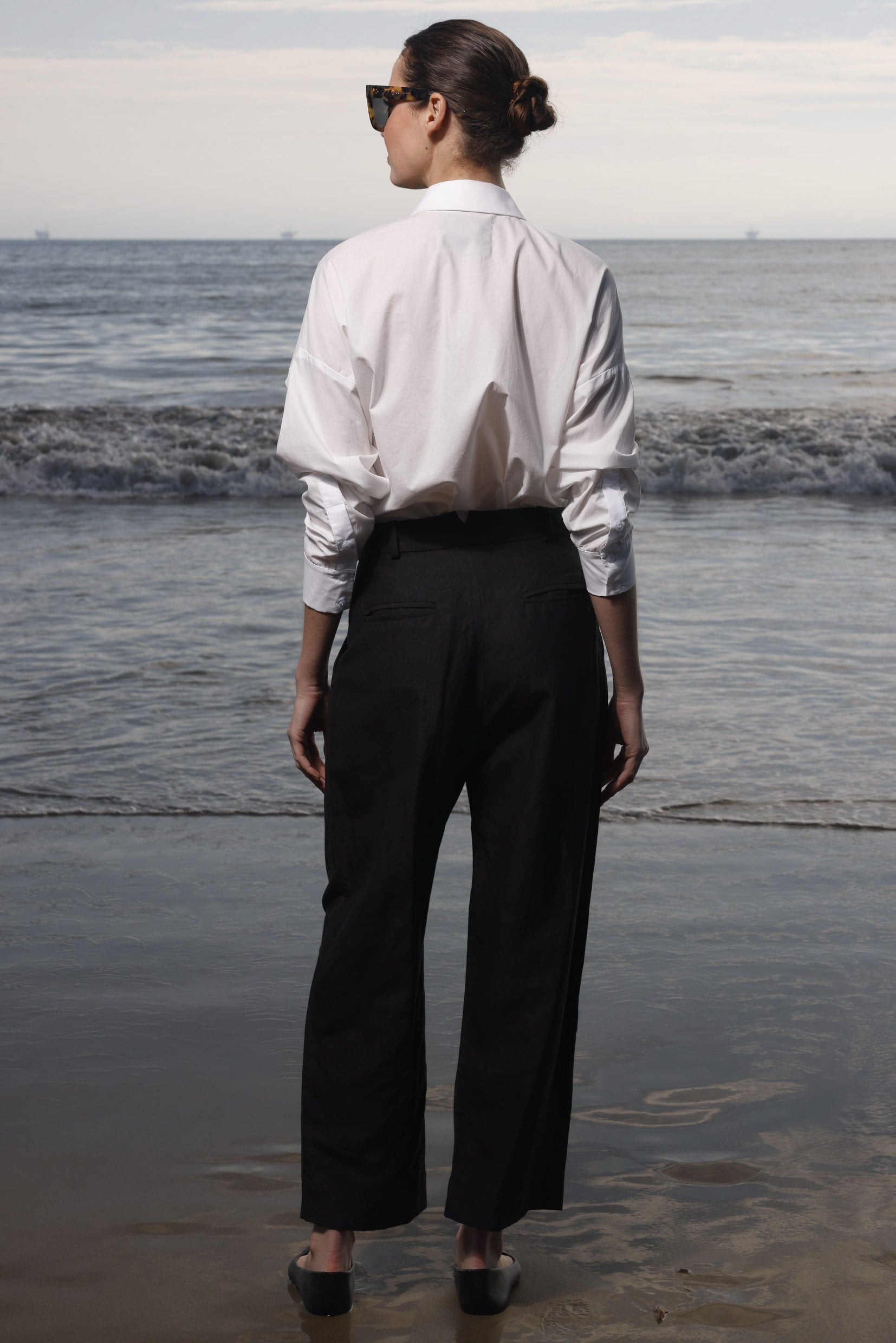 Baptise Pant - Black Linen - Heidi Merrick